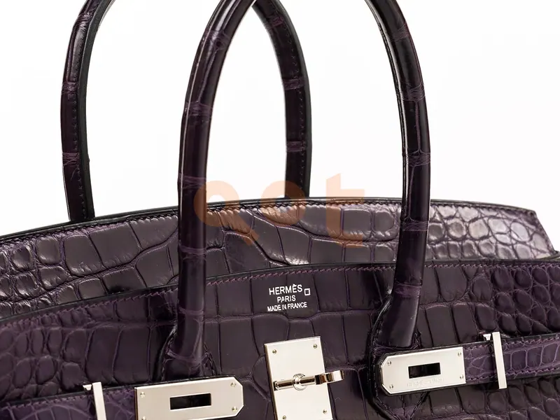 Hermès Birkin 35 Amethyste Matte Alligator Palladium Hardware