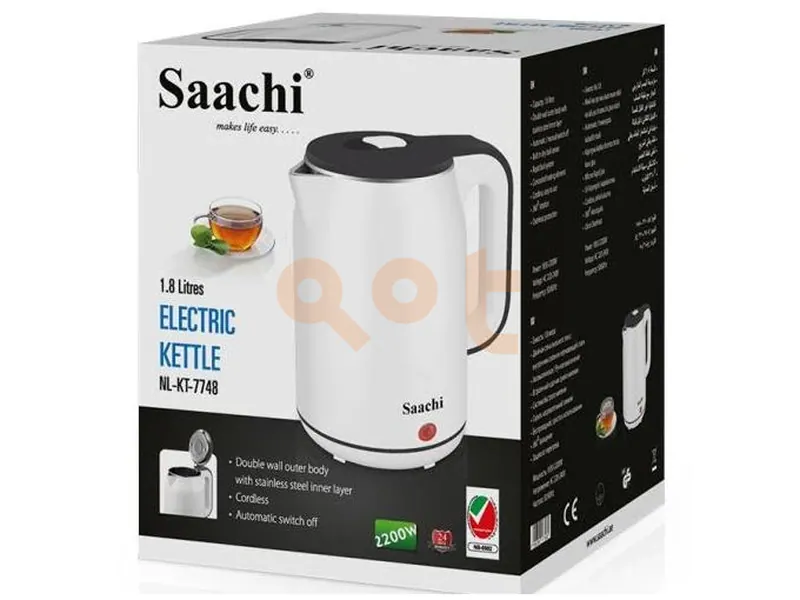 Saachi Electric Kettle -Percolator 2L with Automatic Shut-Off