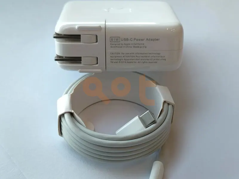 Original Apple 61W USB-C Macbook Pro Power Adapter Charger With Cable