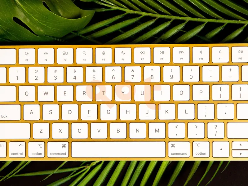 Yellow Apple Magic Keyboard with Touch ID Rechargeable